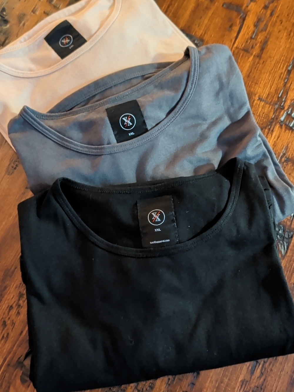 Ten10 Apparel Curved Hem Short Sleeve T-shirts Bundle of THREE Size XXL